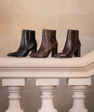 Boots à talon haut et bout pointu unies femme vue7 - FOLLOW ME - GEMO