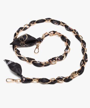 Bandoulière de sac à main en chaîne et foulard vue1 - GEMO (ACCESS) - GEMO
