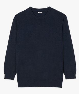 Pull homme en maille fine à col rond vue4 - GEMO (G TAILLE) - GEMO