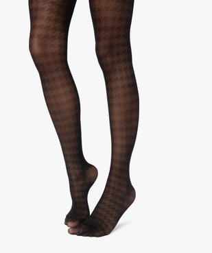 Collants femme semi-opaque à motifs graphiques vue1 - Nikesneakers(HOMWR FEM) - Nikesneakers