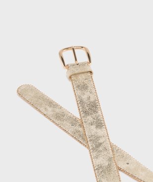 Ceinture large métallisée à perles femme vue2 - GEMO (ACCESS) - GEMO