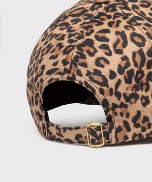 Casquette à motif léopard avec broderie New York femme vue2 - GEMO (ACCESS) - GEMO