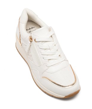 Baskets femme à talon compensé et à zip avec bout amande vue11 - VALENTINA BALDA - GEMO