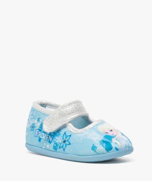 Chaussons fille forme babies avec motifs Reine des Neiges vue2 - REINE DES NEIGE - GEMO