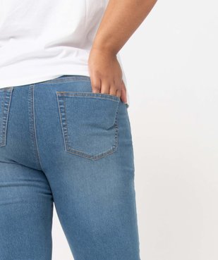 Pantacourt en jean femme grande taille en denim stretch vue2 - GEMO 4G GT - GEMO