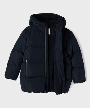 Blouson déperlant doublé polaire à capuche garçon vue2 - GEMO 4G GARCON - GEMO