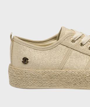 Baskets en toile à semelle plateforme en corde femme - LuluCastagnette vue6 - LULUCASTAGNETTE - GEMO