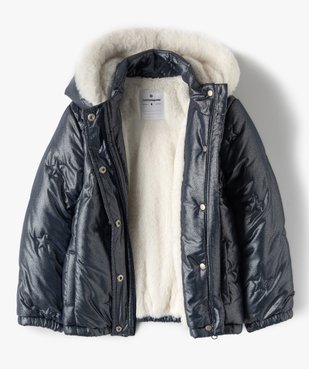 Parka fille à capuche brillante - LuluCastagnette vue3 - LULUCASTAGNETTE - GEMO