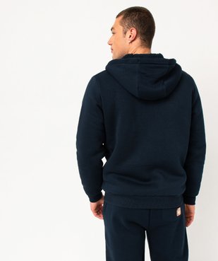 Sweat zippé à capuche doublé sherpa homme - Camps United vue3 - CAMPS UNITED - GEMO