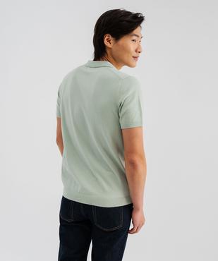 Polo à manches courtes en maille homme vue3 - GEMO 4G HOMME - GEMO