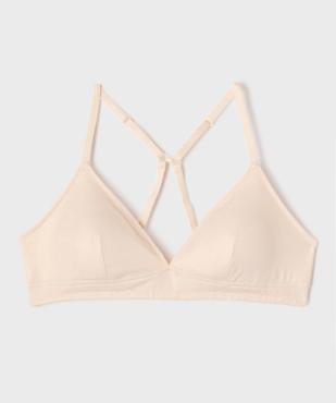Soutien-gorge pailleté dos nageur avec mousse amovibles fille vue1 - GEMO (JUNIOR) - GEMO