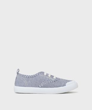 Tennis en toile à lacets élastiques garçon - 5 Miles vue1 - 5 MILES GEMO FOR GOOD - GEMO