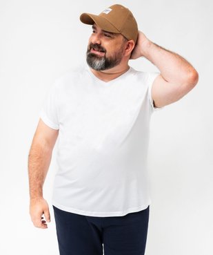 Tee-shirt à manches courtes et col V homme vue6 - GEMO 4G HOMME - GEMO
