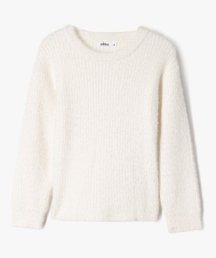 Pull en maille côtelée douce coupe ajustée fille vue1 - GEMO (ENFANT) - GEMO