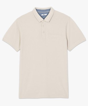 Polo homme à manches courtes en maille fantaisie vue4 - Nikesneakers (HOMME) - Nikesneakers