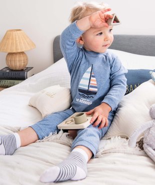 Pyjama sans pieds bébé en jersey  vue1 - GEMO(BB COUCHE) - GEMO