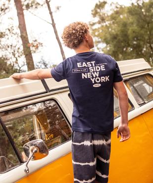 Tee-shirt imprimé manches courtes garçon vue4 - GEMO 4G GARCON - GEMO