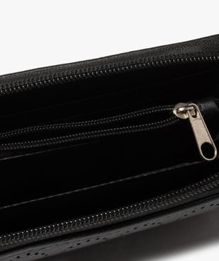 Portefeuille femme zippé avec motif ajouré vue3 - GEMO (ACCESS) - GEMO