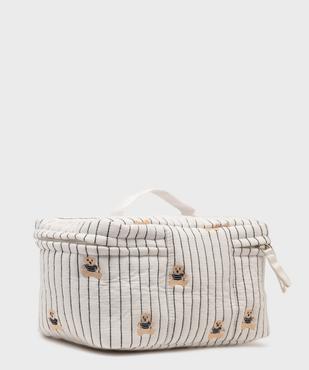 Trousse de beauté matelassée à motifs oursons - LuluCastagnette vue2 - LULU CASTAGNETT - GEMO