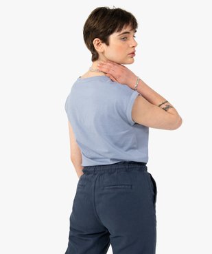 Tee-shirt femme à manches courtes à revers  vue5 - GEMO(FEMME PAP) - GEMO
