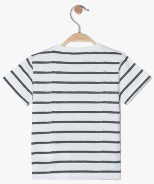 Tee-shirt bébé garçon à rayures et motif - Disney vue3 - DISNEY DTR - GEMO