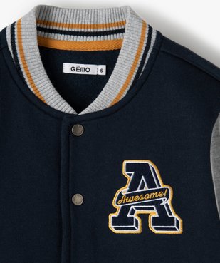 Sweat garçon façon teddy fermeture pressions vue5 - GEMO (ENFANT) - GEMO
