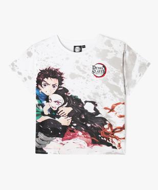 Tee-shirt à manches courtes avec motif manga fille - Demon Slayer vue1 - DEMON SLAYER - GEMO