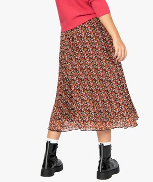 Jupe femme plissée avec taille froncée vue3 - GEMO(FEMME PAP) - GEMO