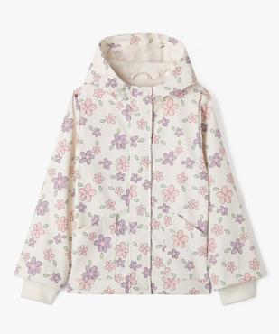 Imperméable à capuche à motifs fleuris fille vue1 - GEMO (ENFANT) - GEMO