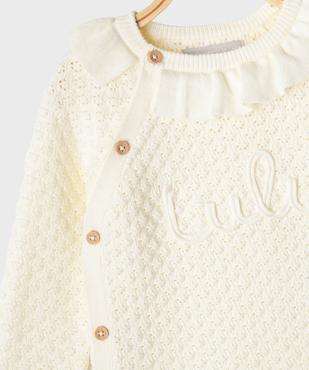 Ensemble 2 pièces en maille fantaisie bébé fille - LuluCastagnette vue2 - LULUCASTAGNETTE - GEMO