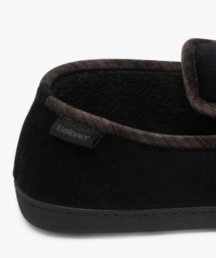Chaussons homme pantoufles en velours - Isotoner Dessus velours ras vue6 - ISOTONER - Nikesneakers