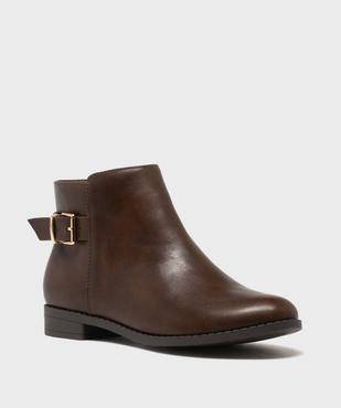 Boots zippées à talon plat femme - Valentina Baldano vue2 - VALENTINA BALDA - GEMO