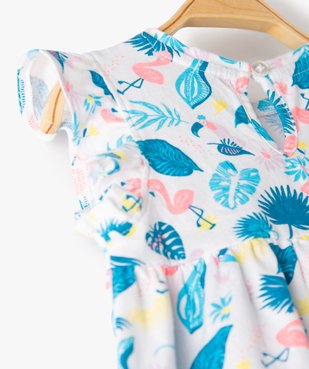 Robe bébé fille ample à motifs vue2 - GEMO(BEBE DEBT) - GEMO