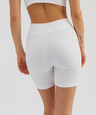 Boxer long sans coutures en maille côtelée femme vue2 - GEMO(HOMWR FEM) - GEMO