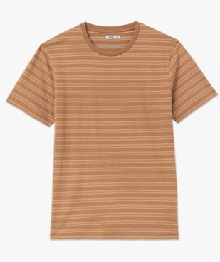 Tee-shirt homme à manches courtes et rayures fantaisie vue4 - GEMO (HOMME) - GEMO