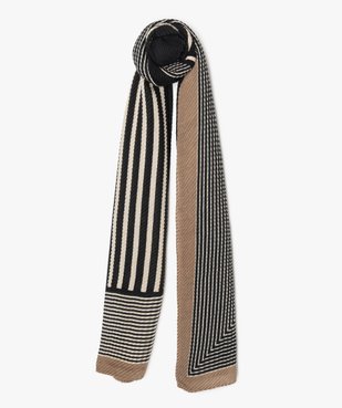 Foulard femme plissé à rayures vue1 - Nikesneakers (ACCESS) - Nikesneakers