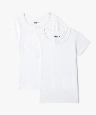 Tee-shirt à manches courtes fille (lot de 2) vue1 - GEMO 4G FILLE - GEMO