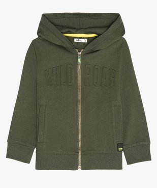 Sweat garçon à capuche avec inscription en relief vue2 - GEMO (ENFANT) - GEMO