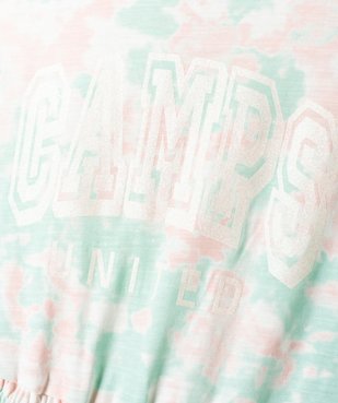 Combishort fille effet tie and dye - Camps United vue2 - CAMPS UNITED - GEMO