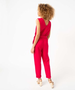 Combinaison pantalon femme avec haut cache-coeur vue3 - GEMO(FEMME PAP) - GEMO