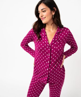 Pyjama deux pièces femme : chemise et pantalon vue5 - GEMO(HOMWR FEM) - GEMO