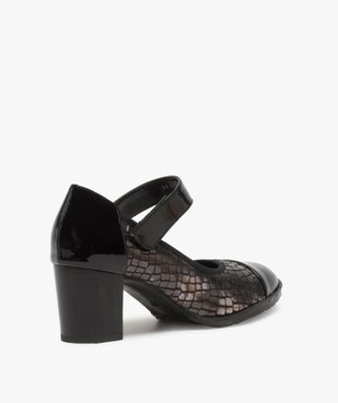 Escarpins femme confort à bride scratch et détails vernis vue4 - Nikesneakers(URBAIN) - Nikesneakers