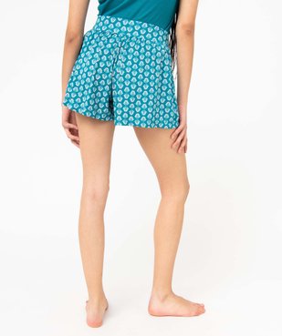 Short de pyjama femme ample à motifs fleuris vue3 - GEMO(HOMWR FEM) - GEMO