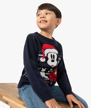Pull de Noël garçon avec motif Mickey - Disney vue1 - DISNEY DTR - GEMO