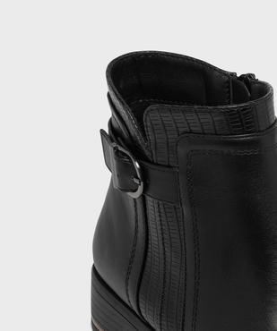 Boots à talon plat et boucle décorative femme vue6 - VALENTINA BALDA - GEMO