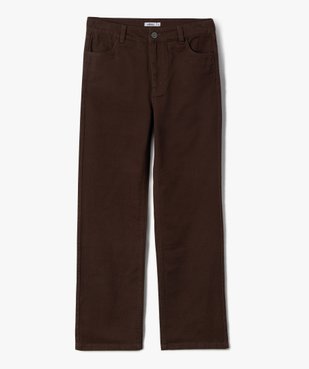 Pantalon fille en toile coupe large à taille haute vue1 - GEMO (JUNIOR) - GEMO