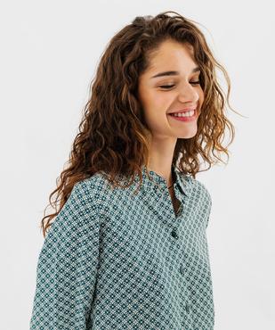 Chemise fluide imprimée femme vue1 - GEMO 4G FEMME - GEMO