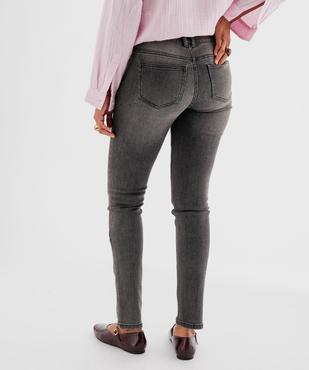 Jean slim taille normale en denim stretch femme vue3 - GEMO 4G FEMME - GEMO