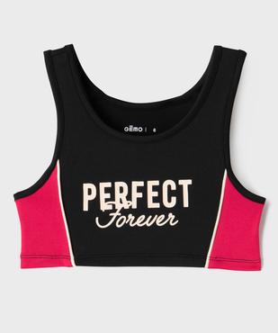 Brassière de sport tricolore fille vue1 - GEMO 4G FILLE - GEMO