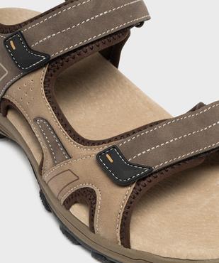 Sandales look sportif à scratch homme - G'Flex vue6 - G'FLEX - GEMO